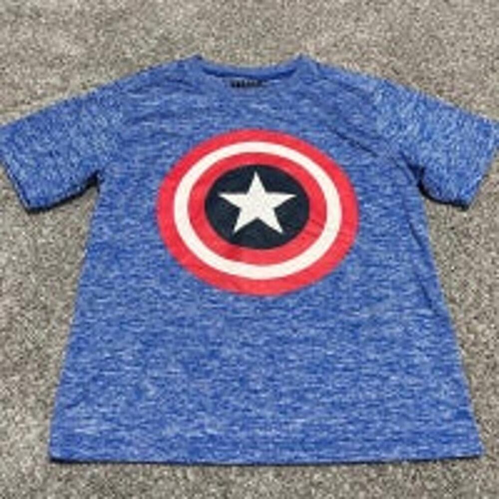 Marvel Captain American Boys T Shirt size Small